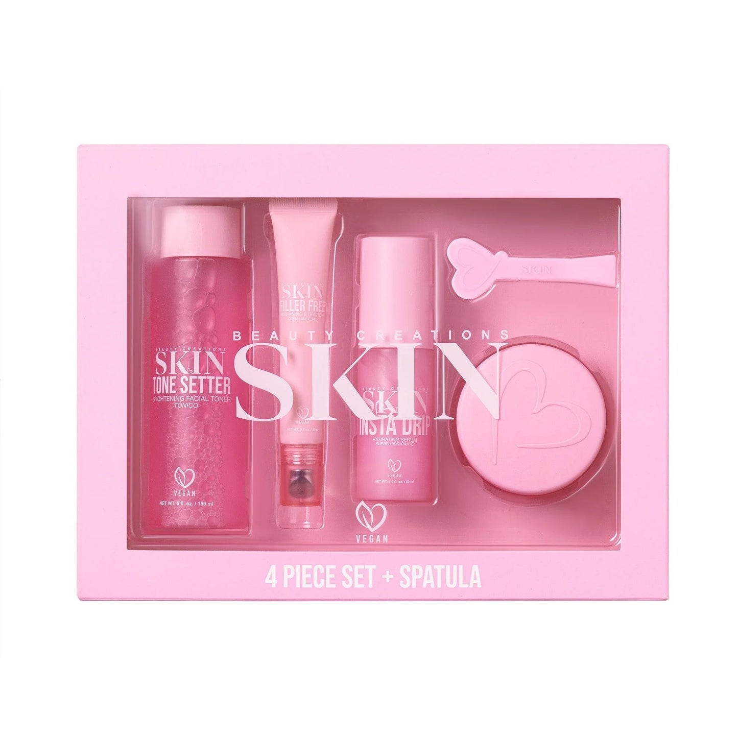 BEAUTY CREATIONS - SKIN 4PC SET WITH SPATULA
