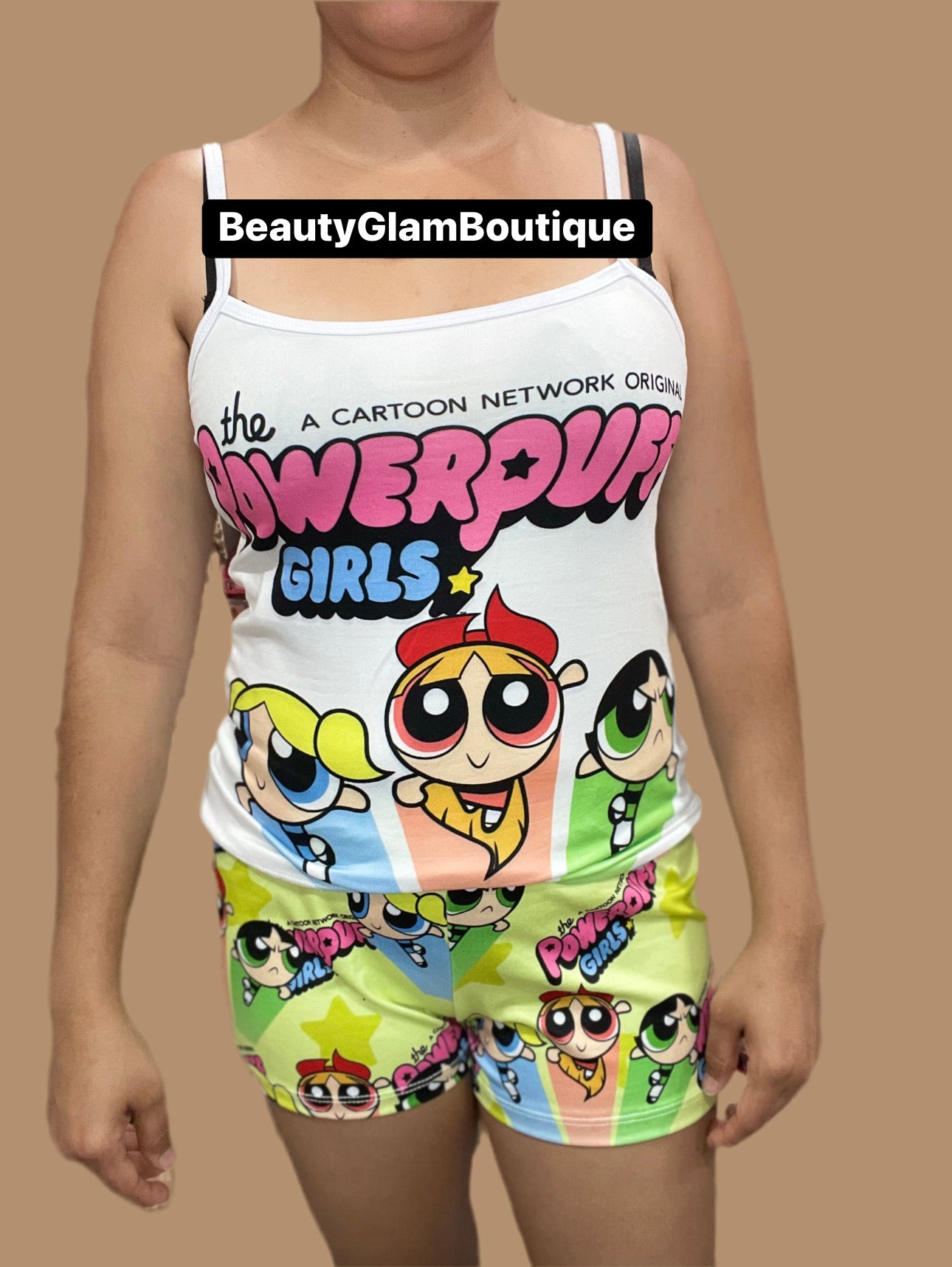 PIJAMA - POWERPUFF GIRLS PANTALÓN CORTO