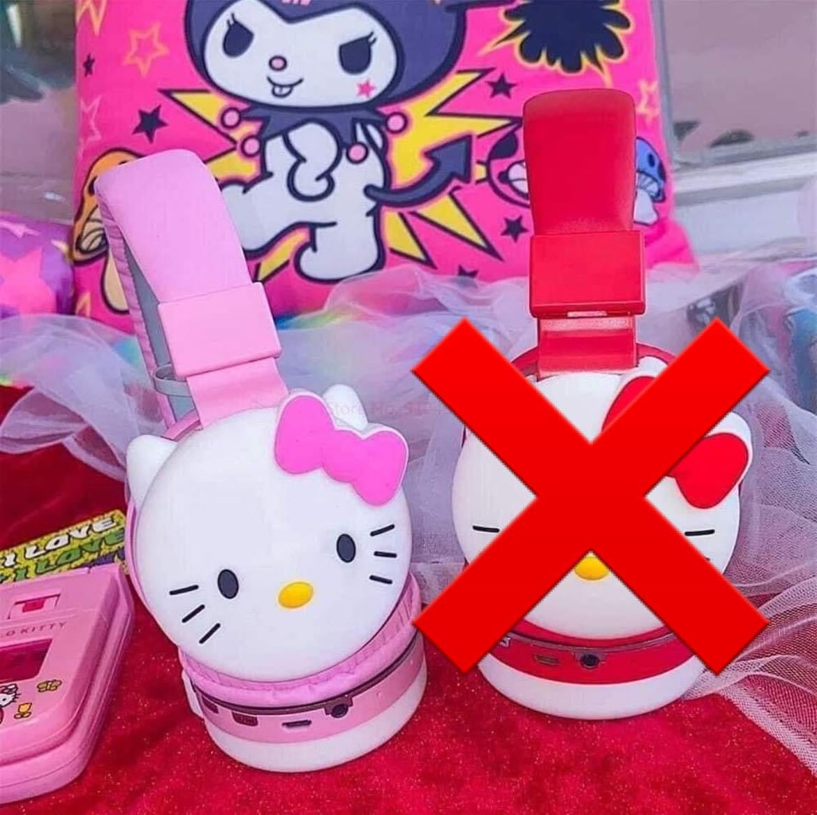 SANRIO - HeadPhones Calls, Bluetooth with Charger