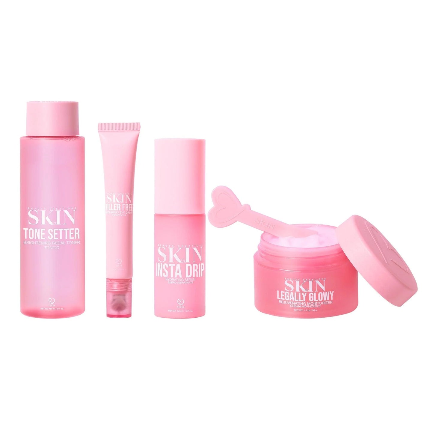 BEAUTY CREATIONS - SKIN 4PC SET WITH SPATULA