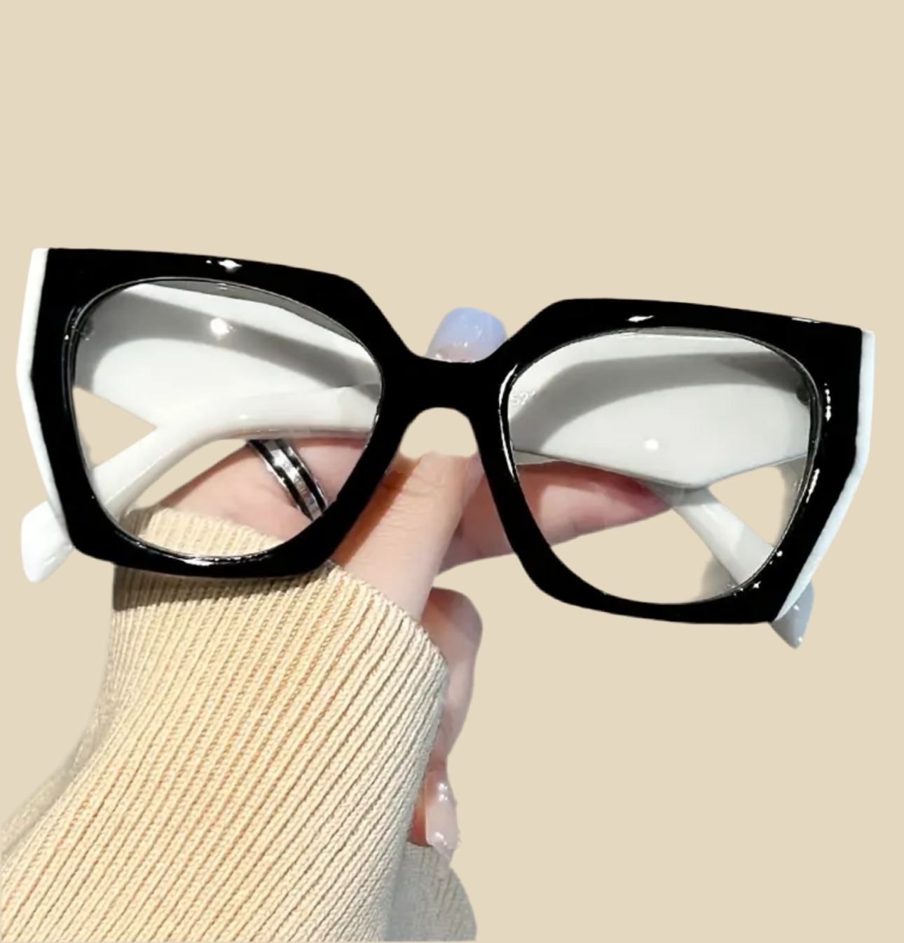 GAFAS GLAM - BLANCA & OSCURA GRUESA