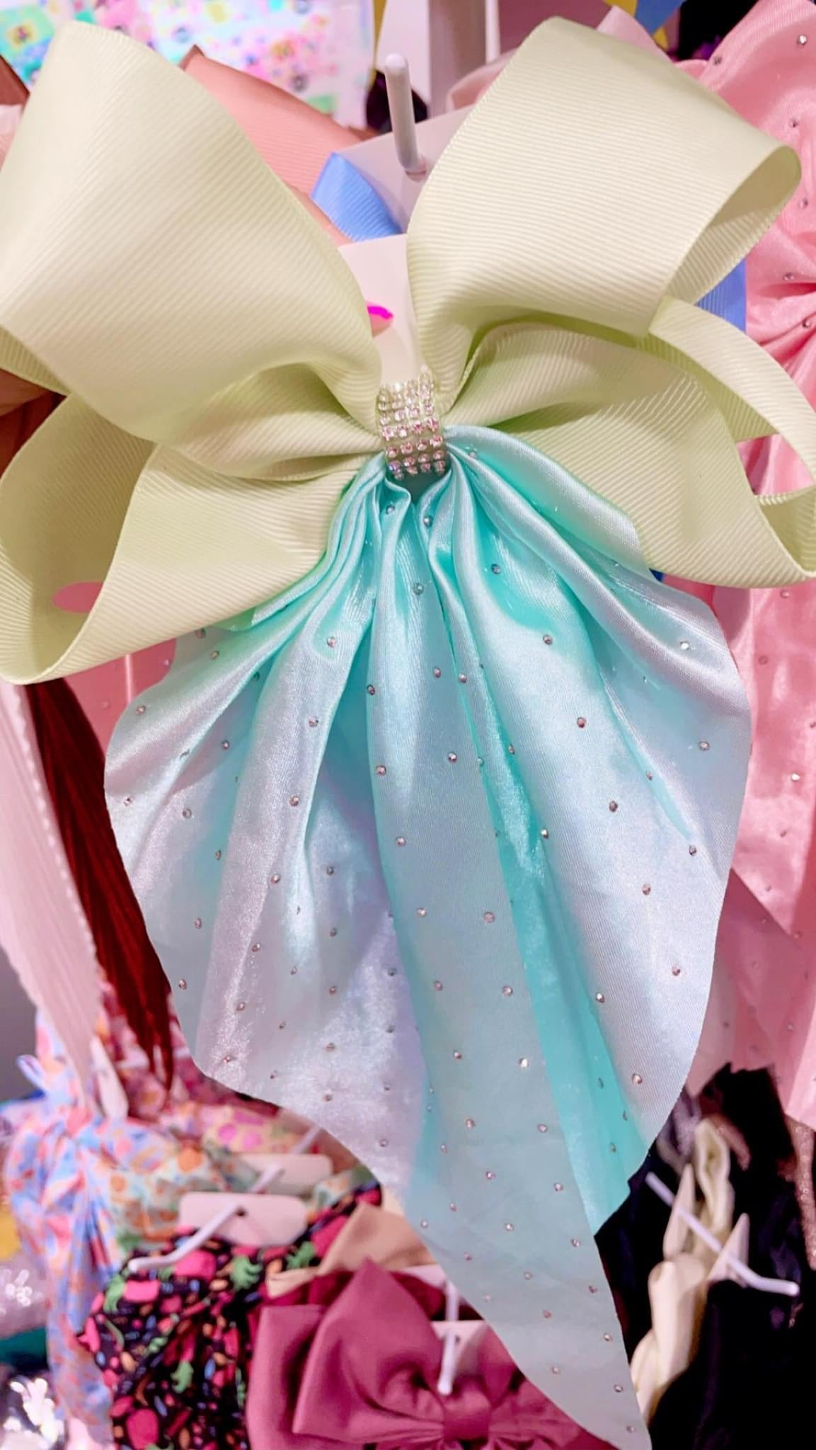 Lazo Coquette - Perlas Satinado (Tamaño Grande) 1pc