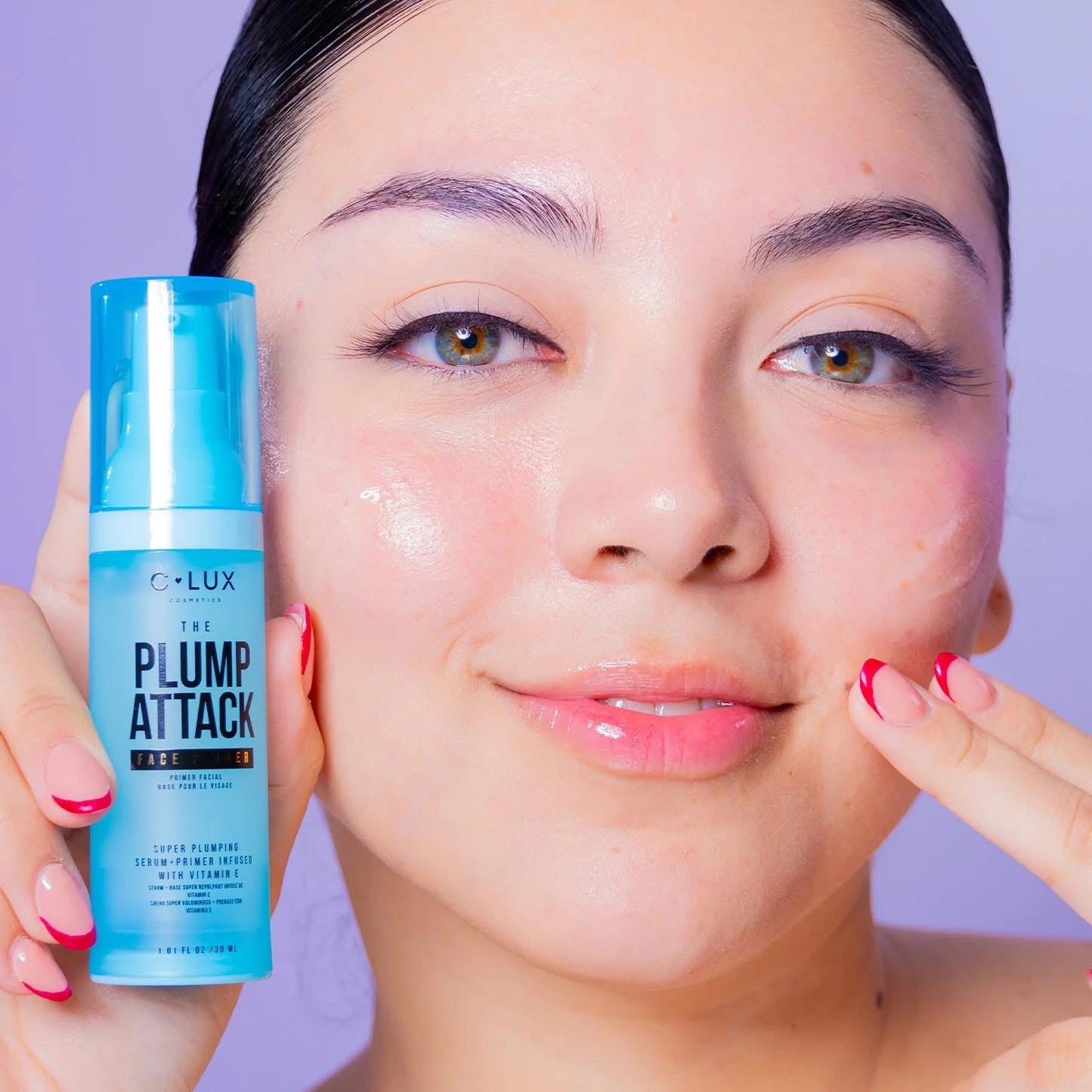 CLUX - The Plum Attack Face Primer (Super Plumping Serum+Primer infused with Vitamin E)
