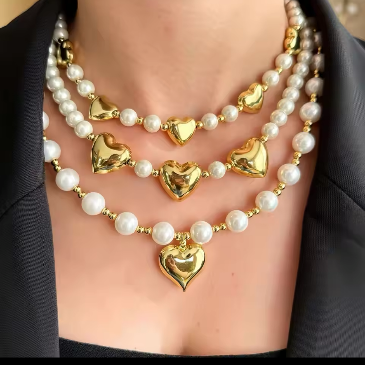 JOYERIA - Collar de 1 Corazón 1pc