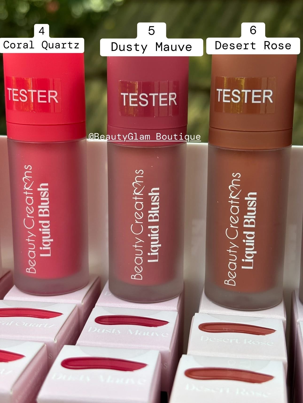 BEAUTY CREATIONS - Blush Líquidos Infusidos con Vit. E