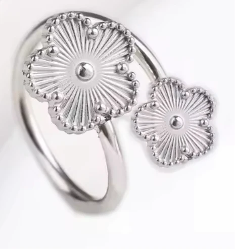 JOYERIA - Sortija de Trébol Plata 1pc