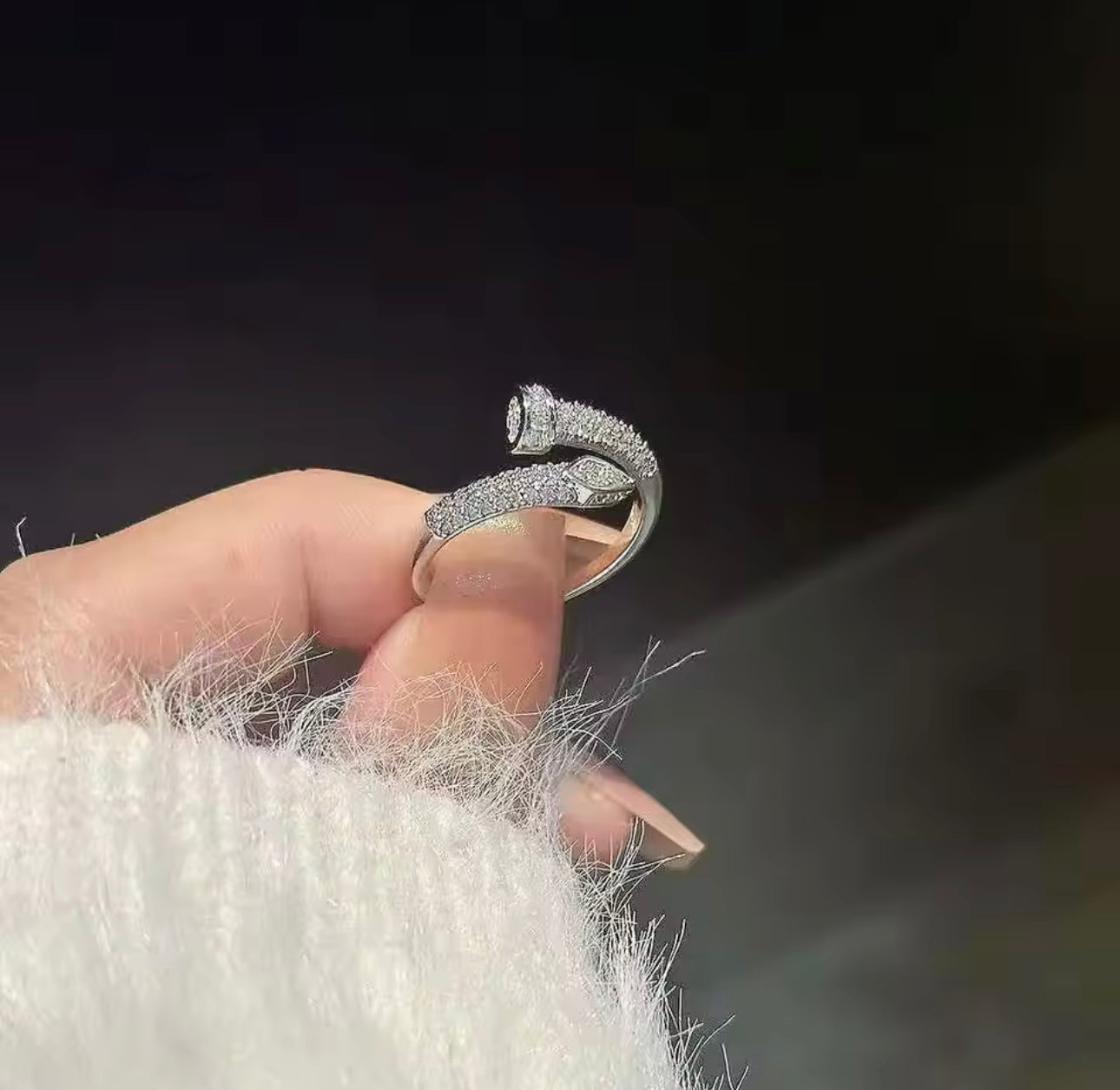 JOYERIA - Sortija Clavo en forma de Serpiente (Ajustable) 1pc