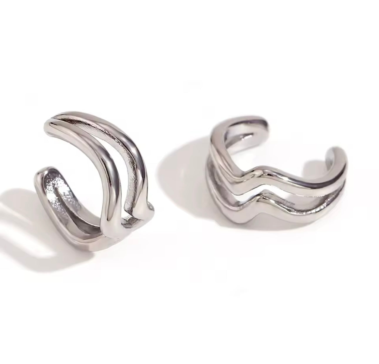 JOYERIA - Clip de Oreja 2 líneas 1pc