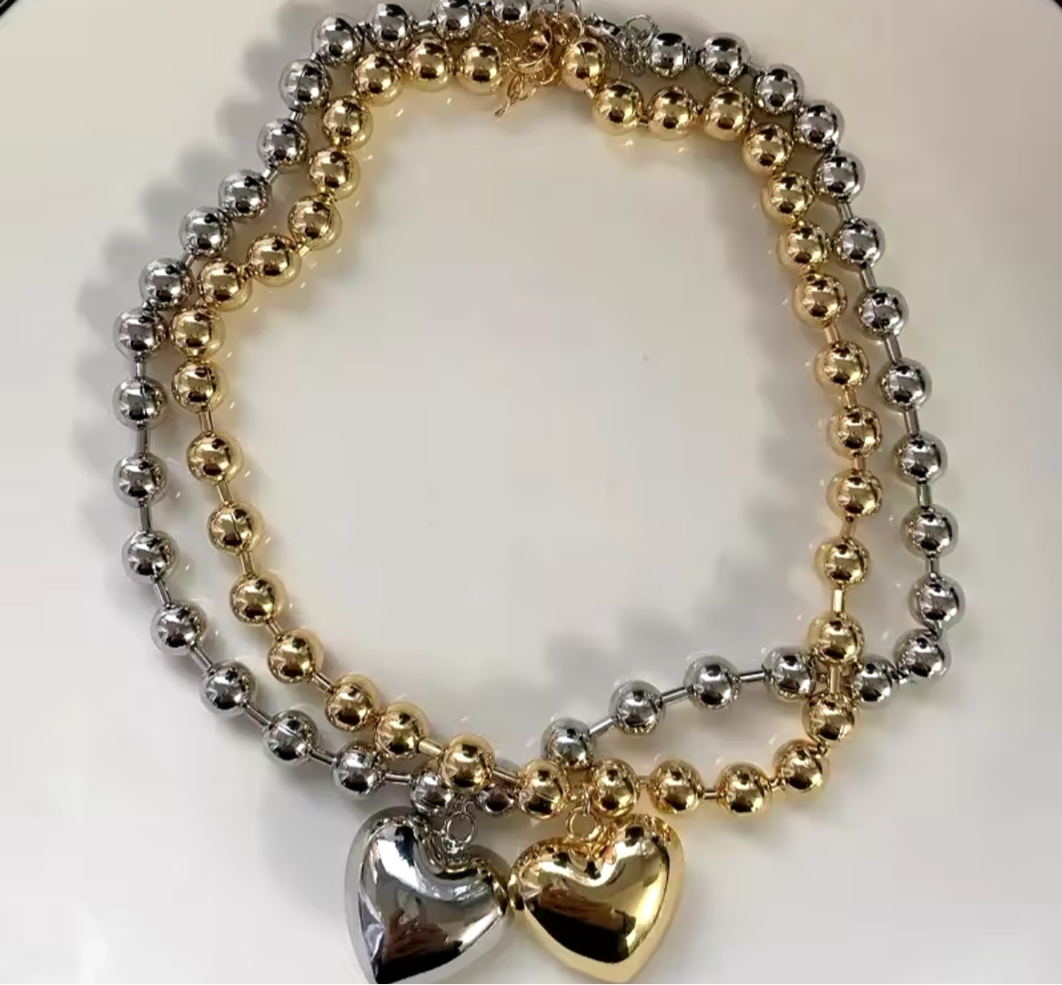 JOYERIA - Collar de Corazón 1pc