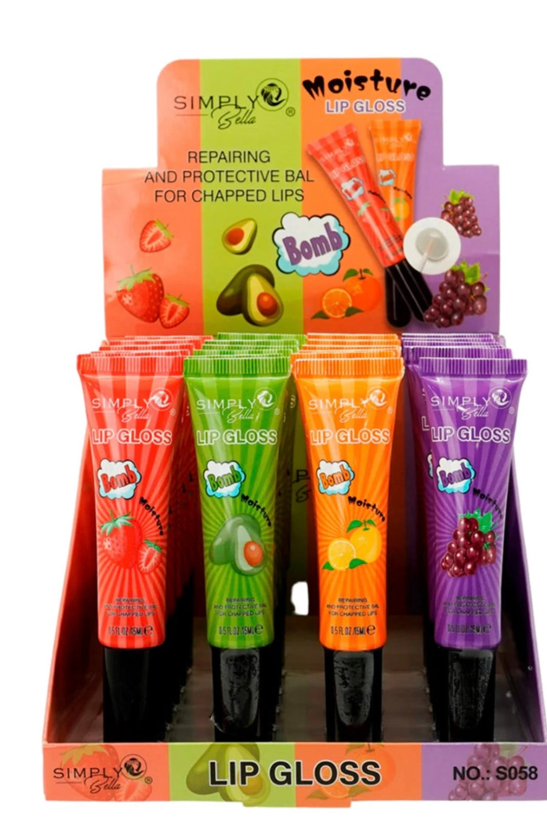 SIMPLY BELLA - BOMB MOISTURE LIP GLOSS REPAIRING