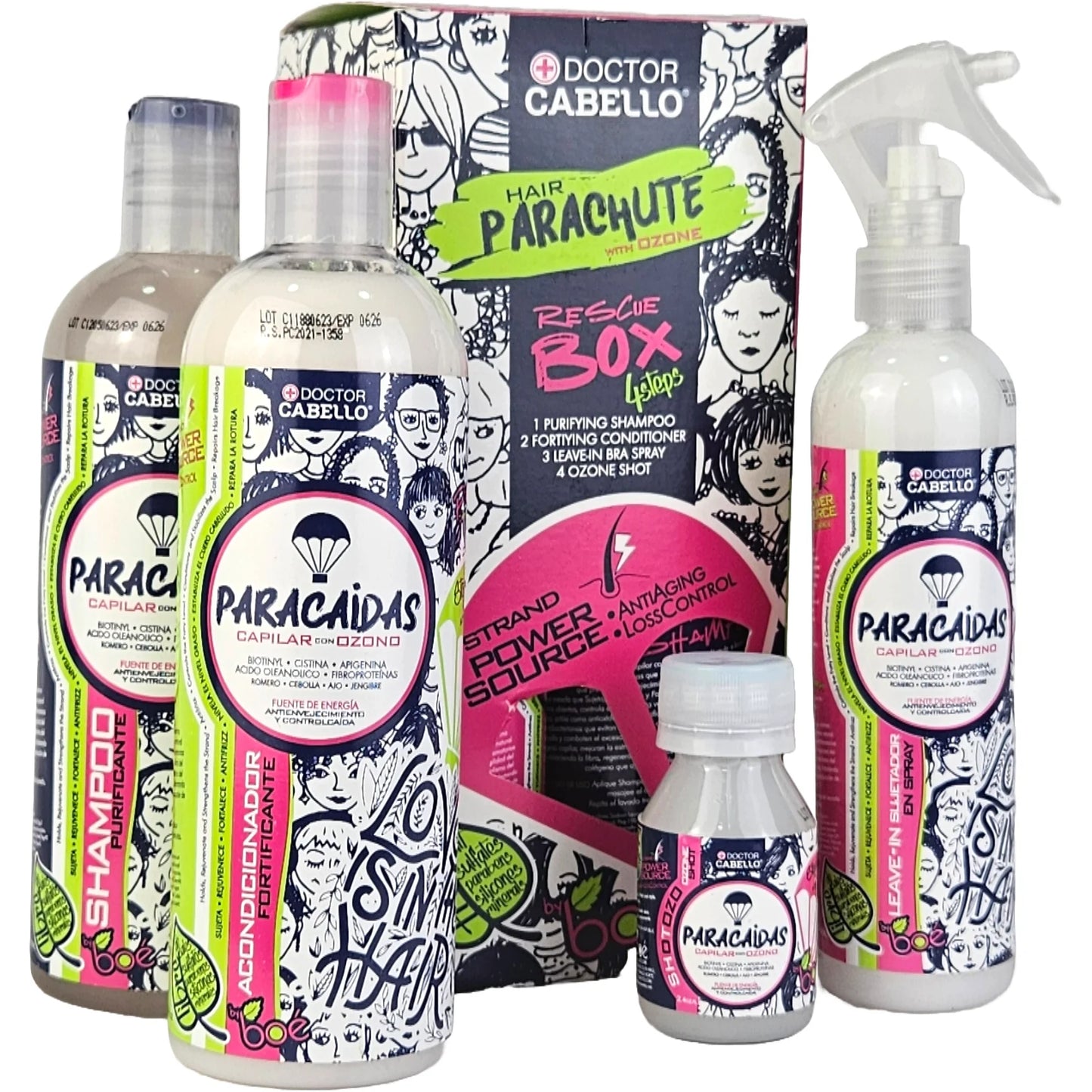 DOCTOR CABELLO | PARACAIDAS BOX DE RESCATE KIT 4 IN 1