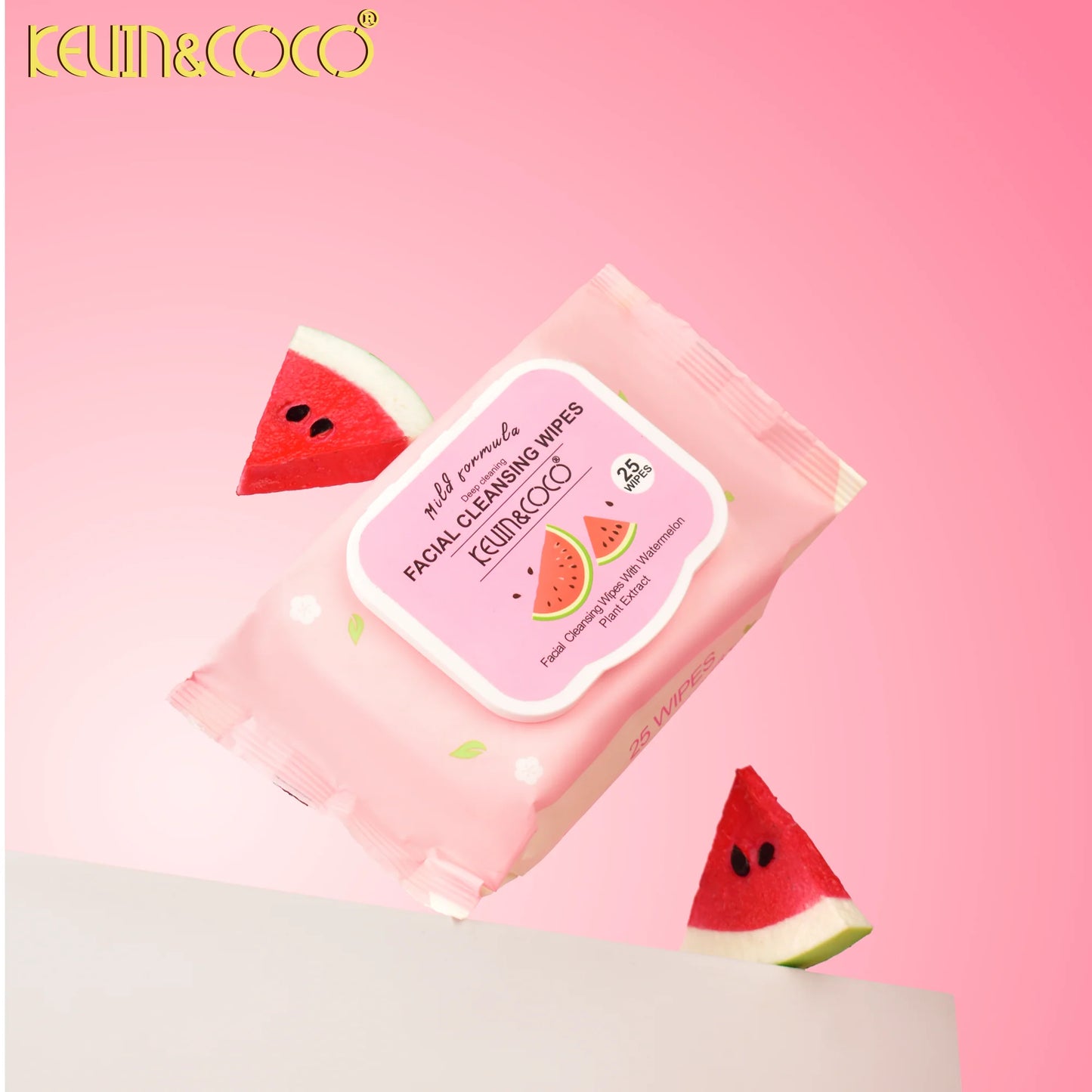 KEVIN & COCO - LIMPIADORA FACIAL CON FORMULA DE LECHE / WIPES 25pcs 🍉🍓🥥