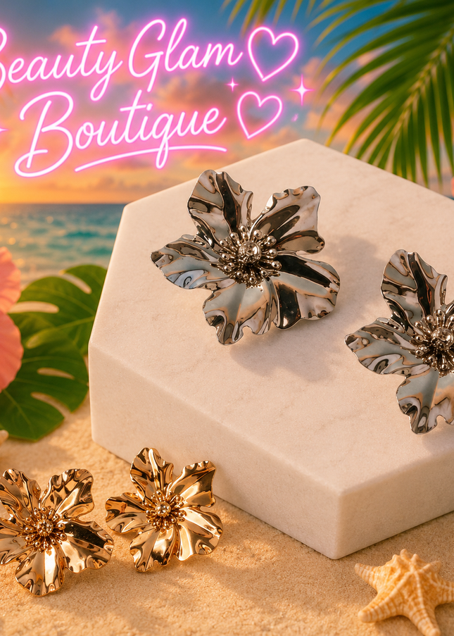 JOYERÍA FASHION - ARETES TROPICAL METAL