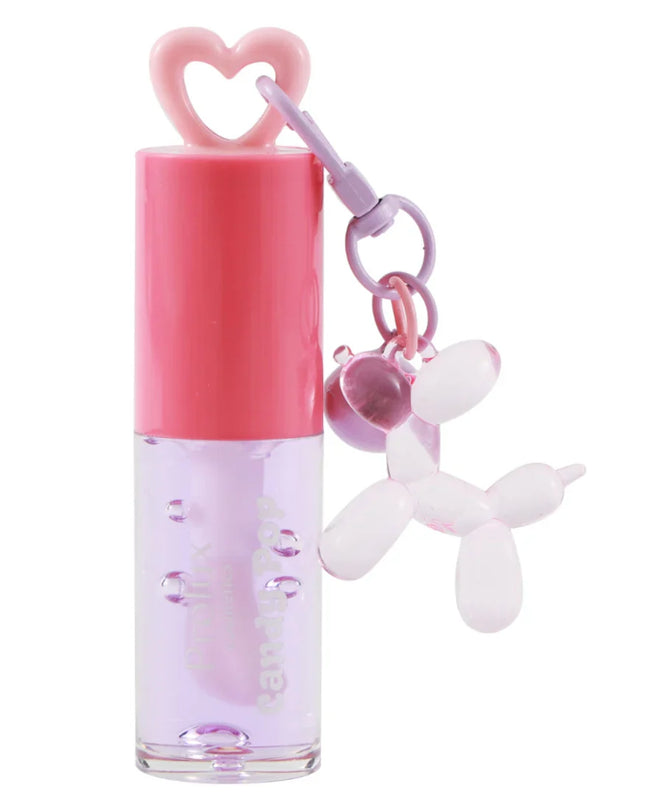 PROLUX - LIP GLOSS CANDY POP FRUTALES CON LLAVERO DE PERRITO 🍉🍓🍇