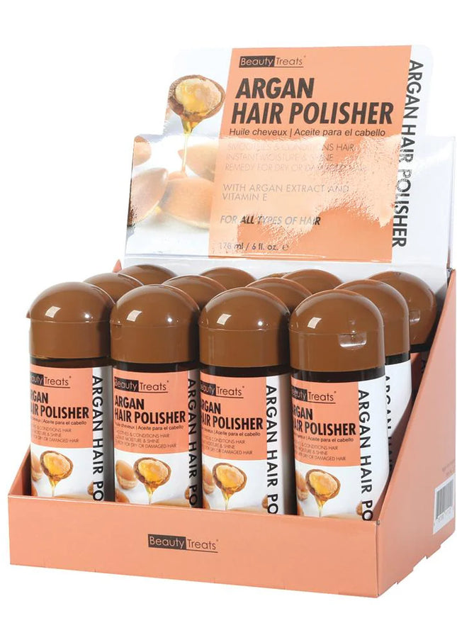 BEAUTY TREATS - Hair Polisher with Argan Oil and Vitamin E (Gotitas y Aceite para el Cabello) 🤎