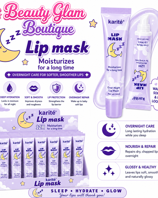 GIRLY’s - KARITÉ LIP MASK OVERNIGHT 💟🌙✨