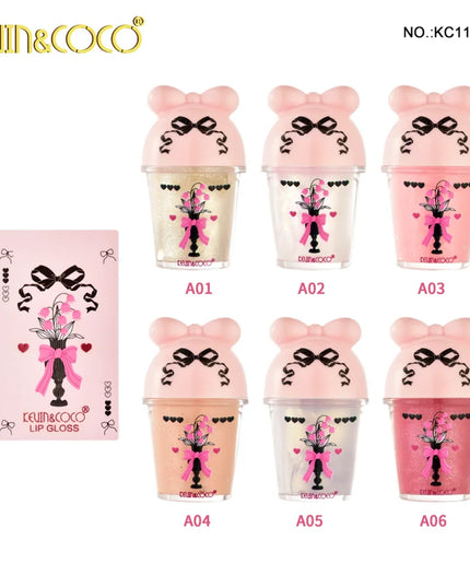 KEVIN & COCO - 🎀Lipgloss  Coquette🎀 with Small Glitter