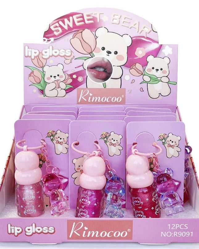 Bear Lipgloss Keychain 🐻