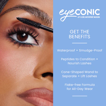 BEAUTY CREATIONS - EYE ECONIC “LIFT & CURL” WATERPROOF MASCARA 💙💦