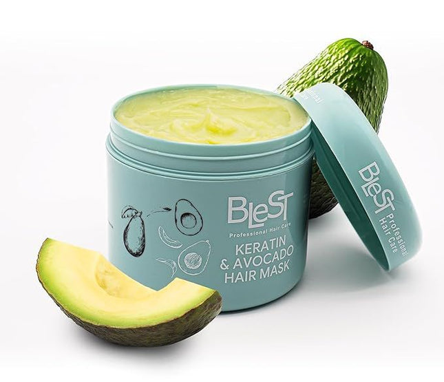 BLEST PROFESSIONAL HAIR CARE - KERATIN & AVOCADO HAIR MASK 500