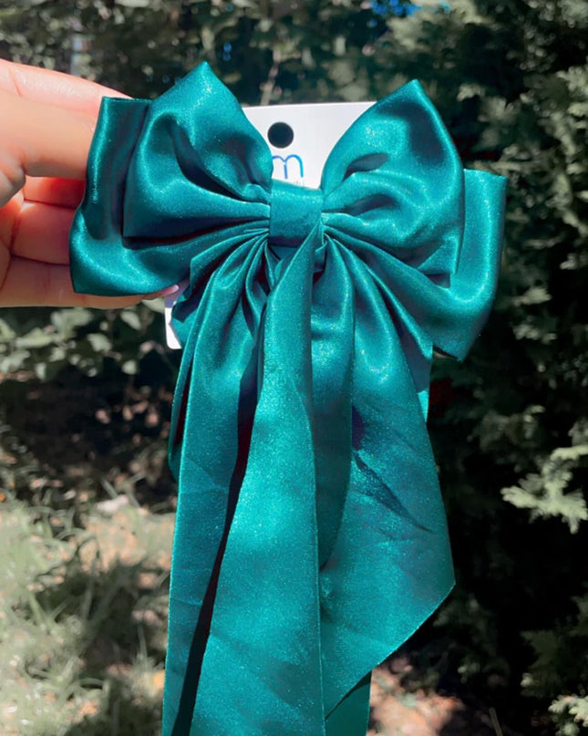 Lazo Coquette - Completamente Satinado (Tamaño Grande) 1pc