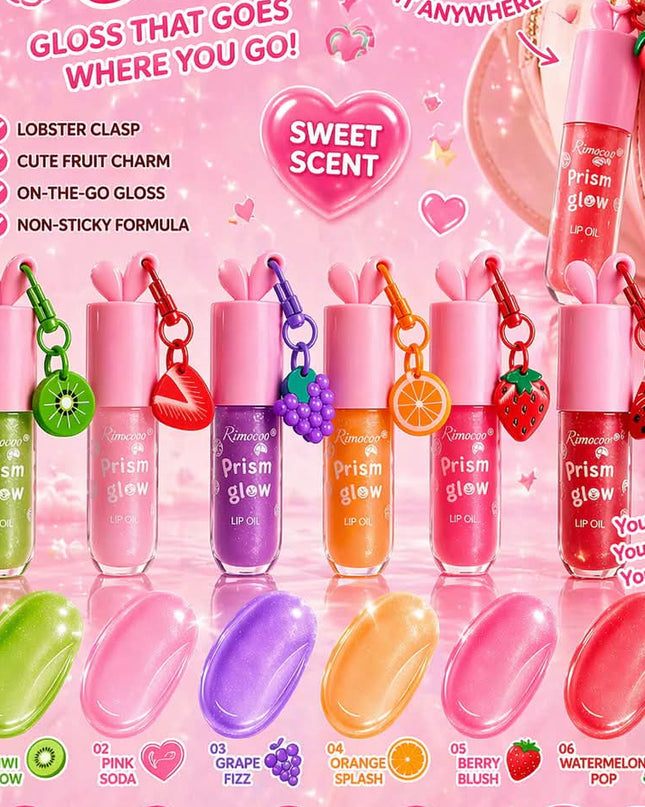 GIRLY’s - LIP OIL FRUTALES CON LLAVERO 🥝