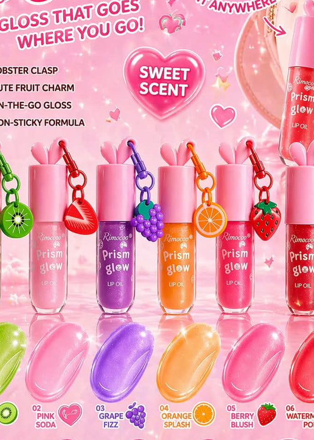 GIRLY’s - LIP OIL FRUTALES CON LLAVERO 🥝