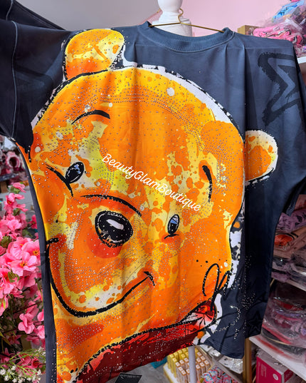 BLUSÓN POOH FULL PIEDRERÍA OVERSIZE 🍯