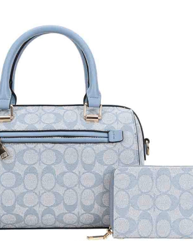 BAG WITH WALLET / INSPIRED COA-CH (BLUE LIGHT) - SIZE MEDIUM