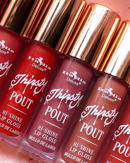 ITALIA DELUXE - THIRSTY POUT / POUT HI-SHINE GLOSS