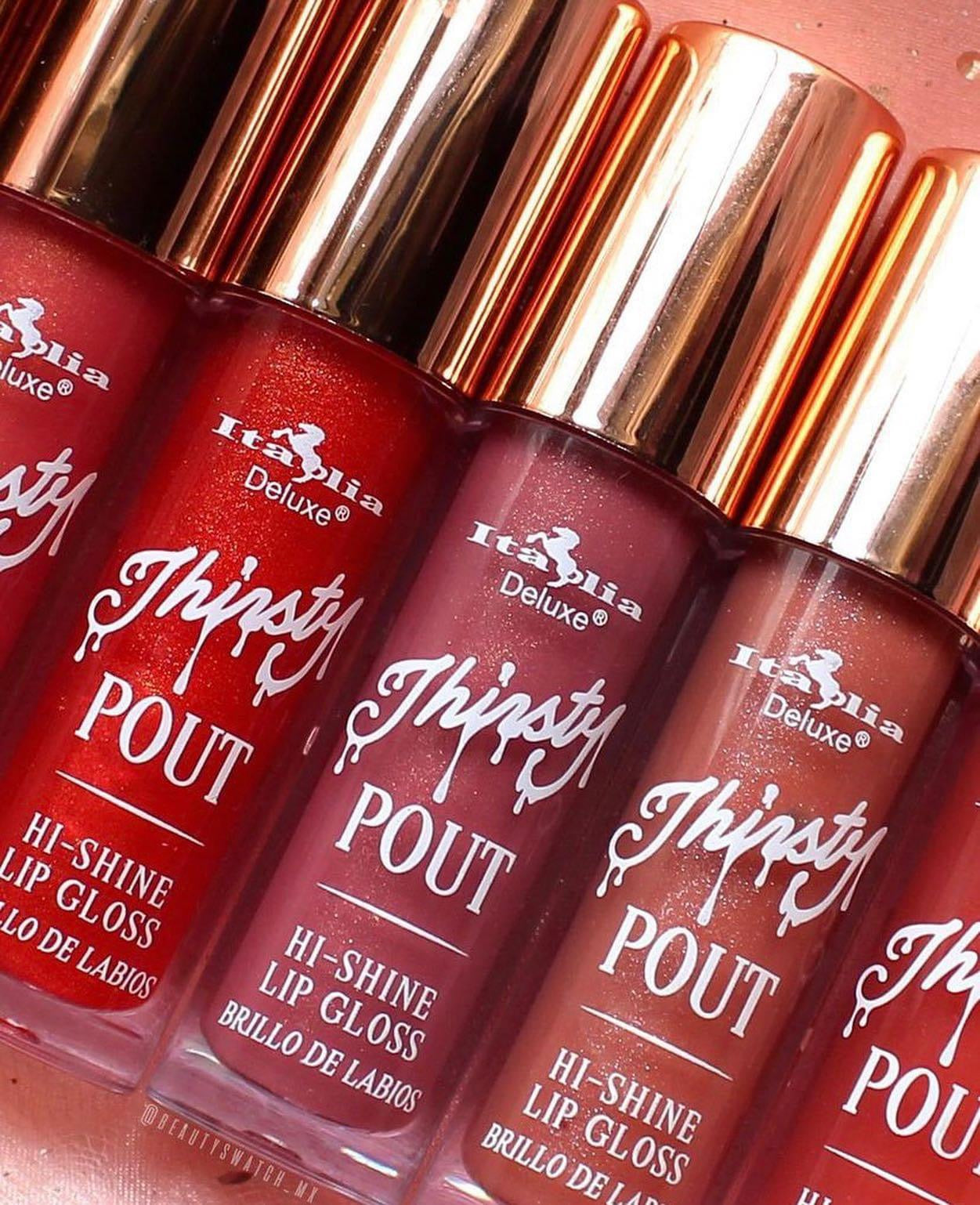 ITALIA DELUXE - THIRSTY POUT / POUT HI-SHINE GLOSS