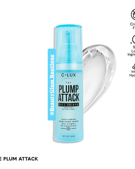 CLUX - The Plum Attack Face Primer (Super Plumping Serum+Primer infused with Vitamin E)
