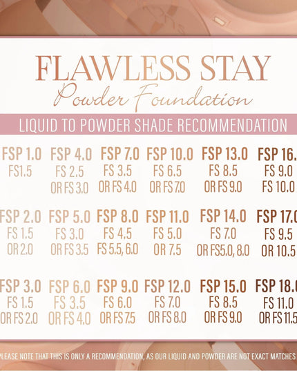 BEAUTY CREATIONS - FLAWLESS STAY POWDER FOUNDATION