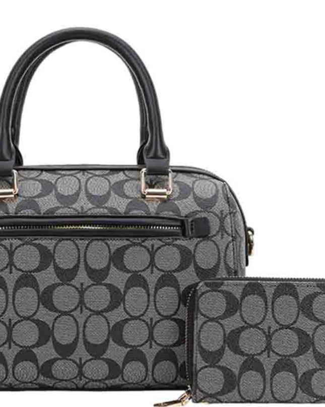 BAG WITH WALLET / INSPIRED COA-CH (BLACK) - SIZE MEDIUM