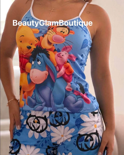 PIJAMA - POOH Y AMIGOS PANTALÓN CORTO 🍯