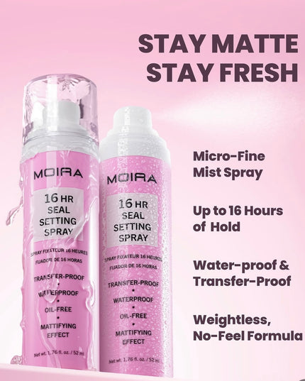 MOIRA - 16HR Seal Setting Spray Matte 🌸