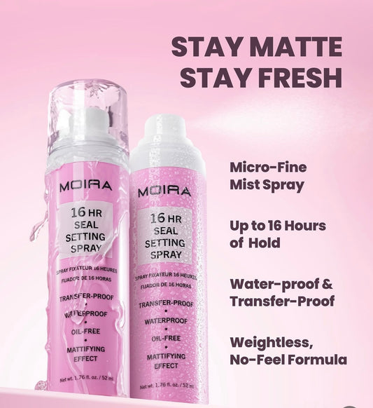 MOIRA - 16HR Seal Setting Spray Matte 🌸