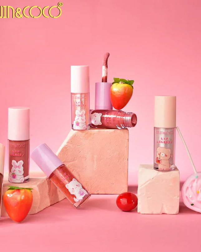 KEVIN & COCO - Fruit Bear Lipgloss Set 2pc 🐻🍓