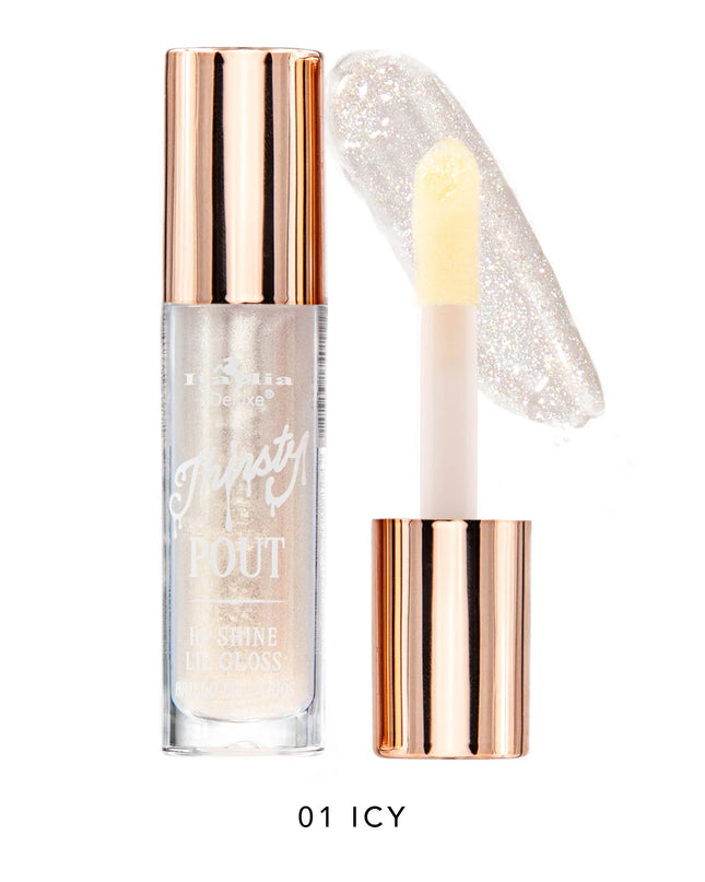 ITALIA DELUXE - THIRSTY POUT / POUT HI-SHINE GLOSS