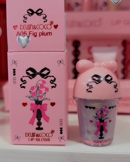 KEVIN & COCO - 🎀Lipgloss  Coquette🎀 with Small Glitter