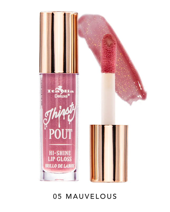 ITALIA DELUXE - THIRSTY POUT / POUT HI-SHINE GLOSS
