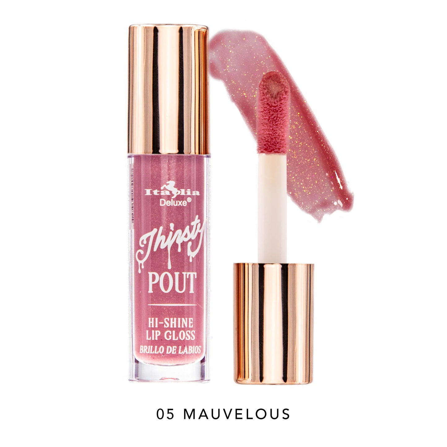 ITALIA DELUXE - THIRSTY POUT / POUT HI-SHINE GLOSS