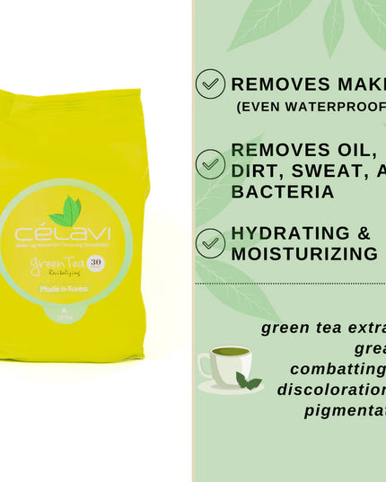 CELAVI - Makeup Remover 30Wipes