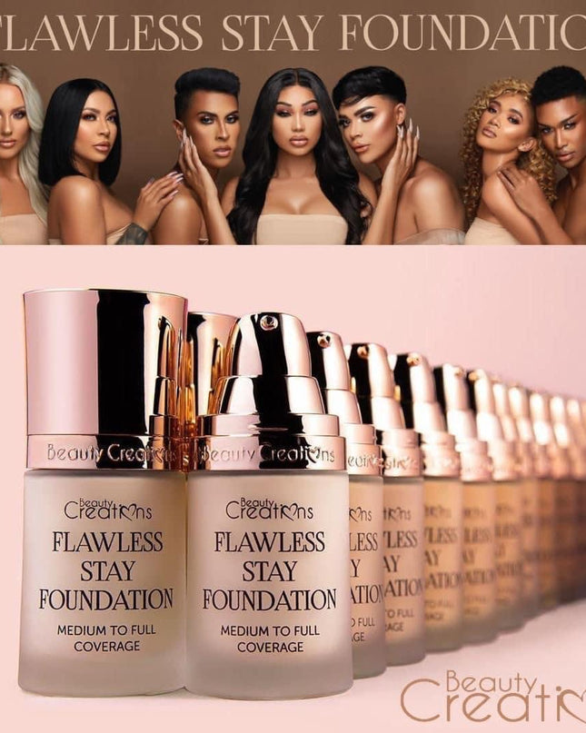 BEAUTY CREATIONS - FLAWLESS STAY LIQUID FOUNDATION