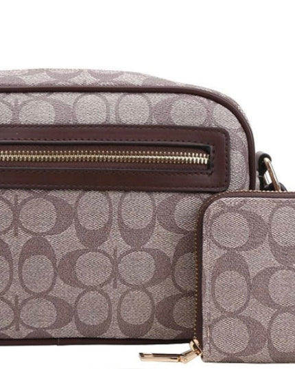 CROSSBODY WITH WALLET / INSPIRED COA-CH (BROWN)