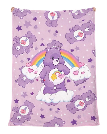 SÁBANA - OSITO CARIÑOSO ROMÁNTICO PURPLE SUAVE 140x100 (CM) 🧸💜🌈