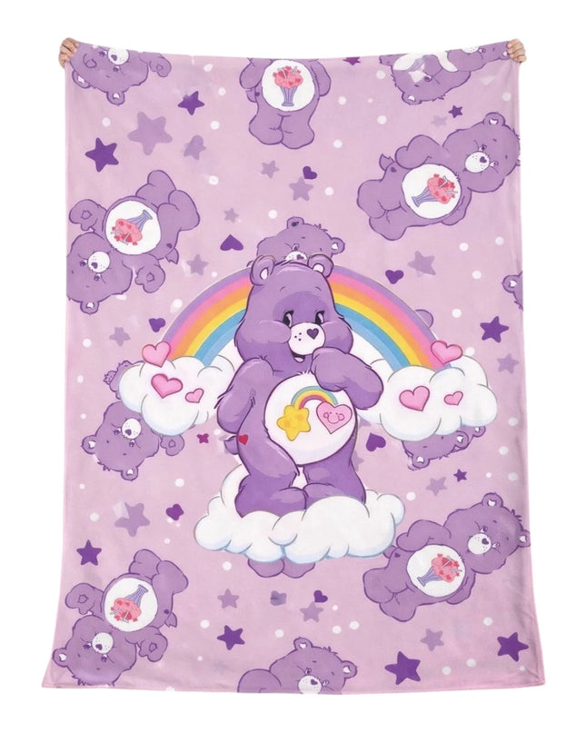 SÁBANA - OSITO CARIÑOSO ROMÁNTICO PURPLE SUAVE 140x100 (CM) 🧸💜🌈