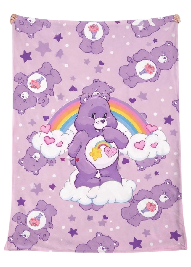 SÁBANA - OSITO CARIÑOSO ROMÁNTICO PURPLE SUAVE 140x100 (CM) 🧸💜🌈