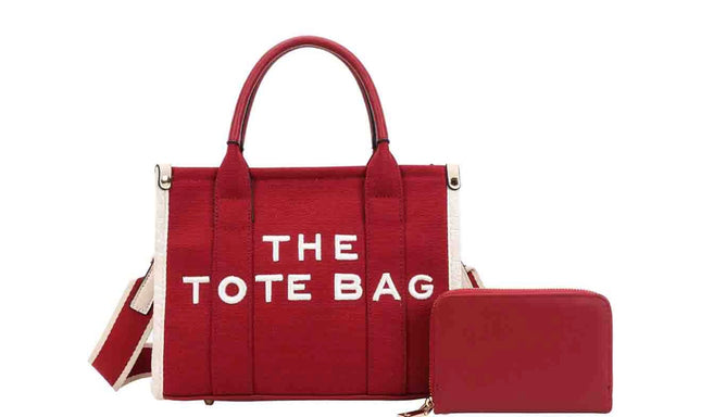 THE TOTE BAG WITH WALLET / INSPIRED BY MARC JACO-BS (RED) - SIZE MEDIUM