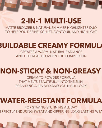 MOIRA - Sculpt & Glow Duo Stick